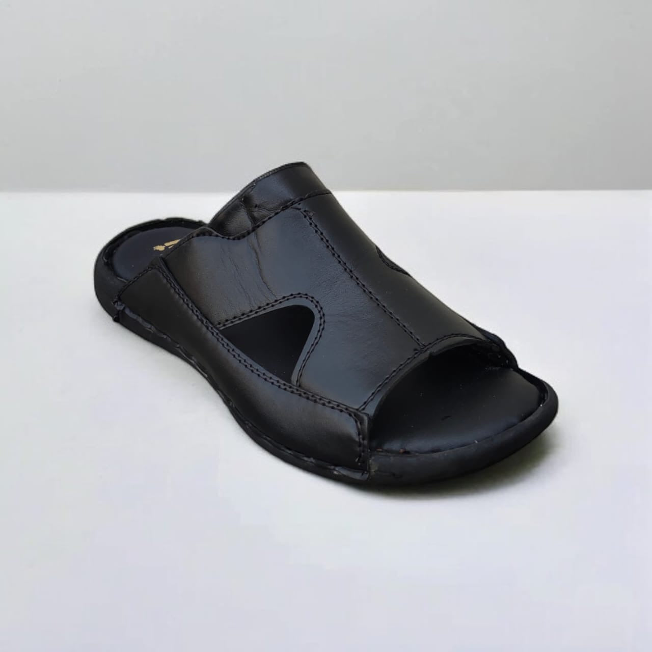pure Leather house slippers for Men-Leather chappal for Gents