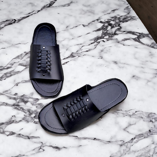pure Leather house slippers for Men-Leather chappal for Gents
